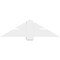 Ekena Millwork Redmond Architectural Grade PVC Gable Bracket, 48"W x 14"H x 4"D x 6"F, 7/12 Pitch GBP048X14X0406RED00 - alternate 4